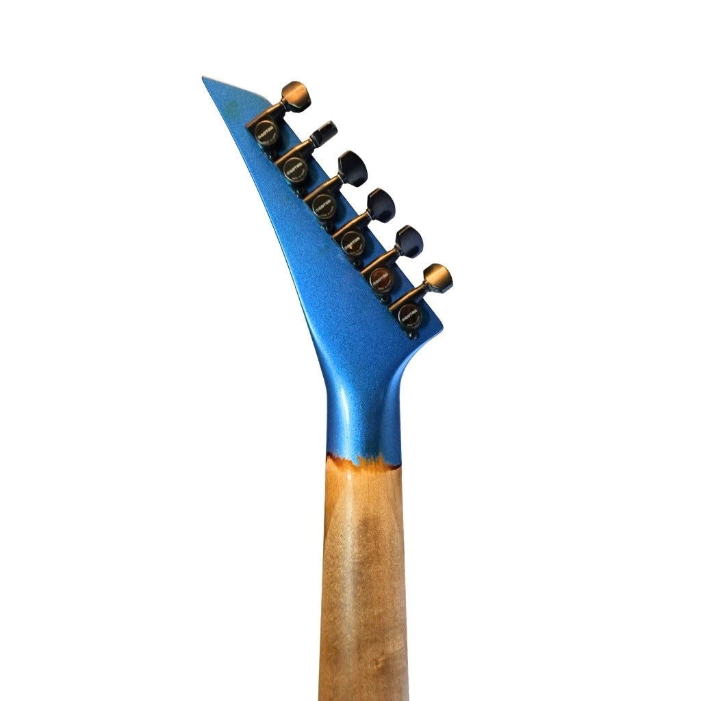 Jackson Custom Shop USA Soloist Electric Guitar - Lake Placid Blue over 3-Color Sunburst