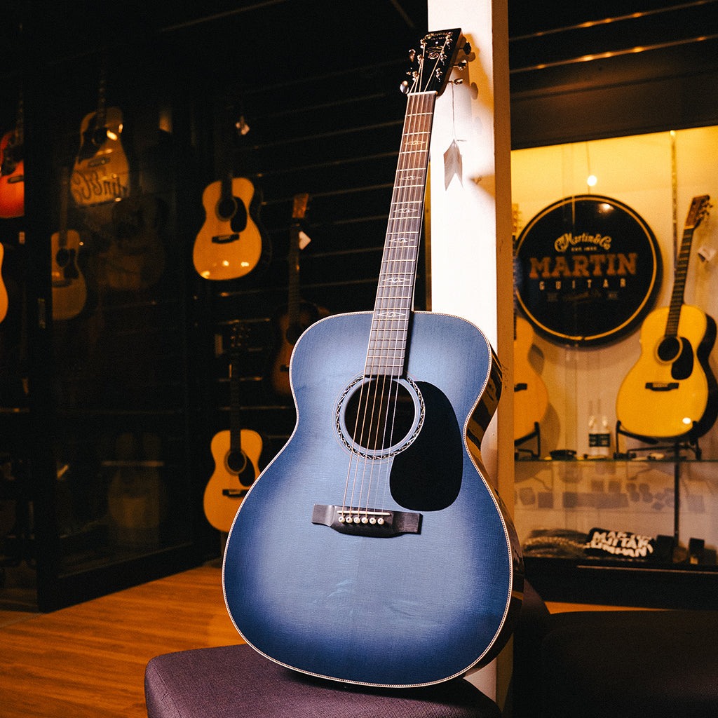 Martin CEO-11 Limited Edition Grand Auditorium Acoustic Guitar - New Horizons Blue Burst