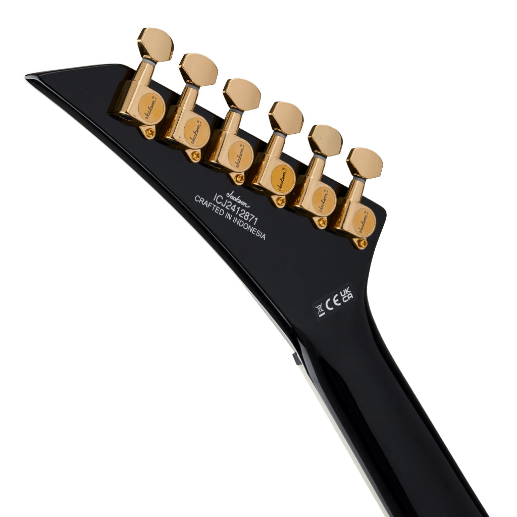 Jackson X Series Scott Ian King V KVXT Electric Guitar Gloss Black Laurel Fingerboard