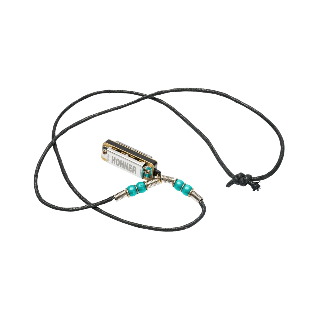 Hohner Mini Harmonica Necklace - Light Blue