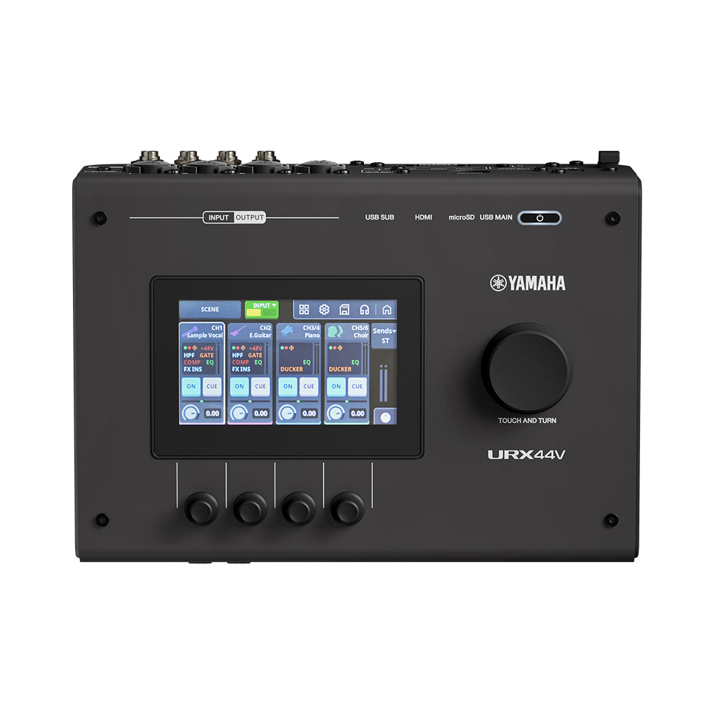 Yamaha URX44V Compact Audio/Video Interface 6-In/4-Out - Black