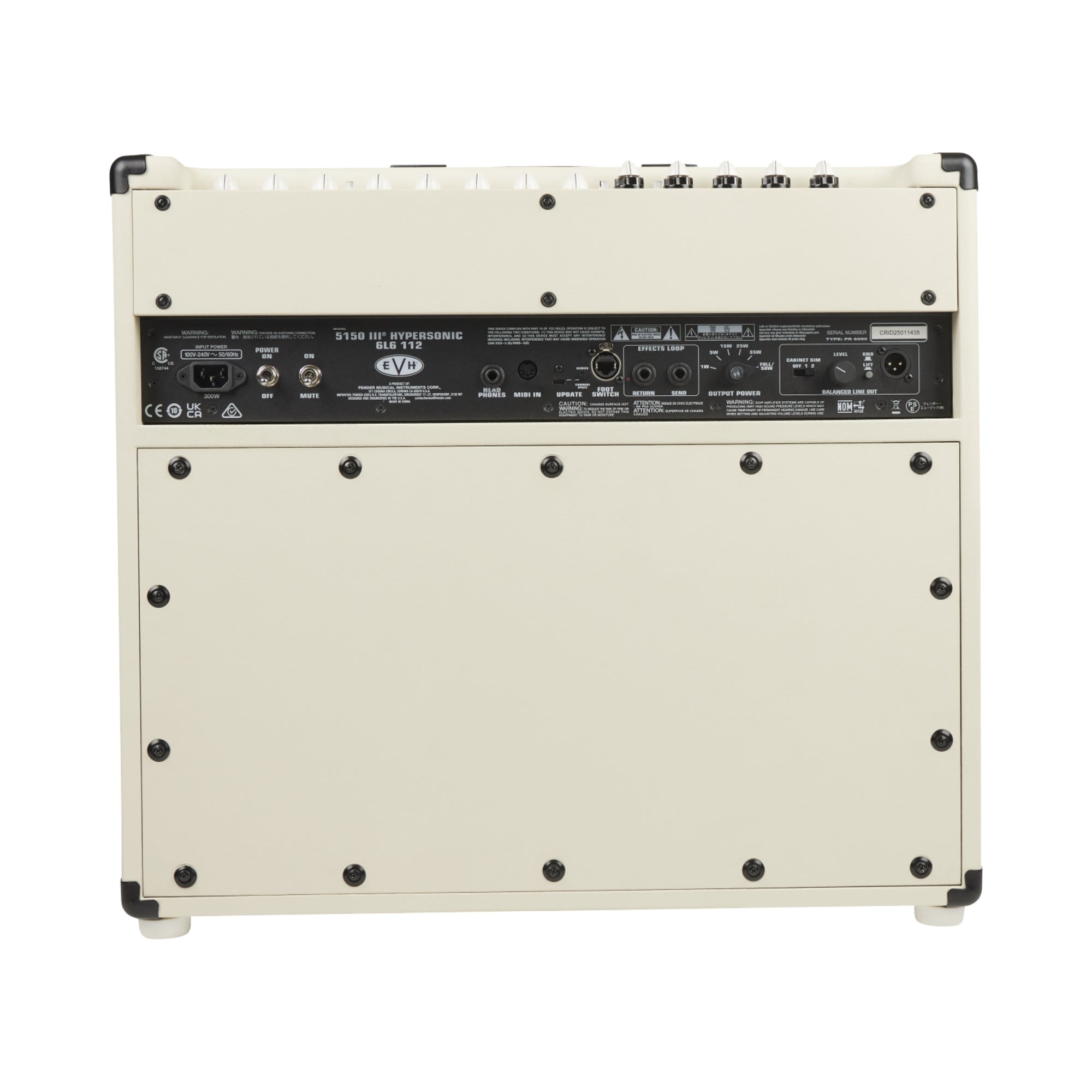 EVH - 5150III Hypersonic 6L6 30-watt 1 x 12-inch Combo Amplifier - Ivory