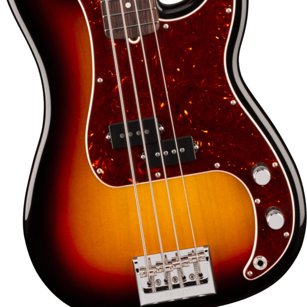 Fender American Professional Precision Bass Guitar - 3-Color Sunburst, Rosewood Fingerboard