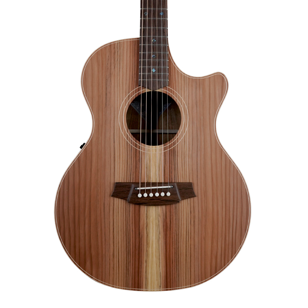 Cole Clark AN2EC-RDBL Grand Auditorium Cutaway Redwood Blackwood