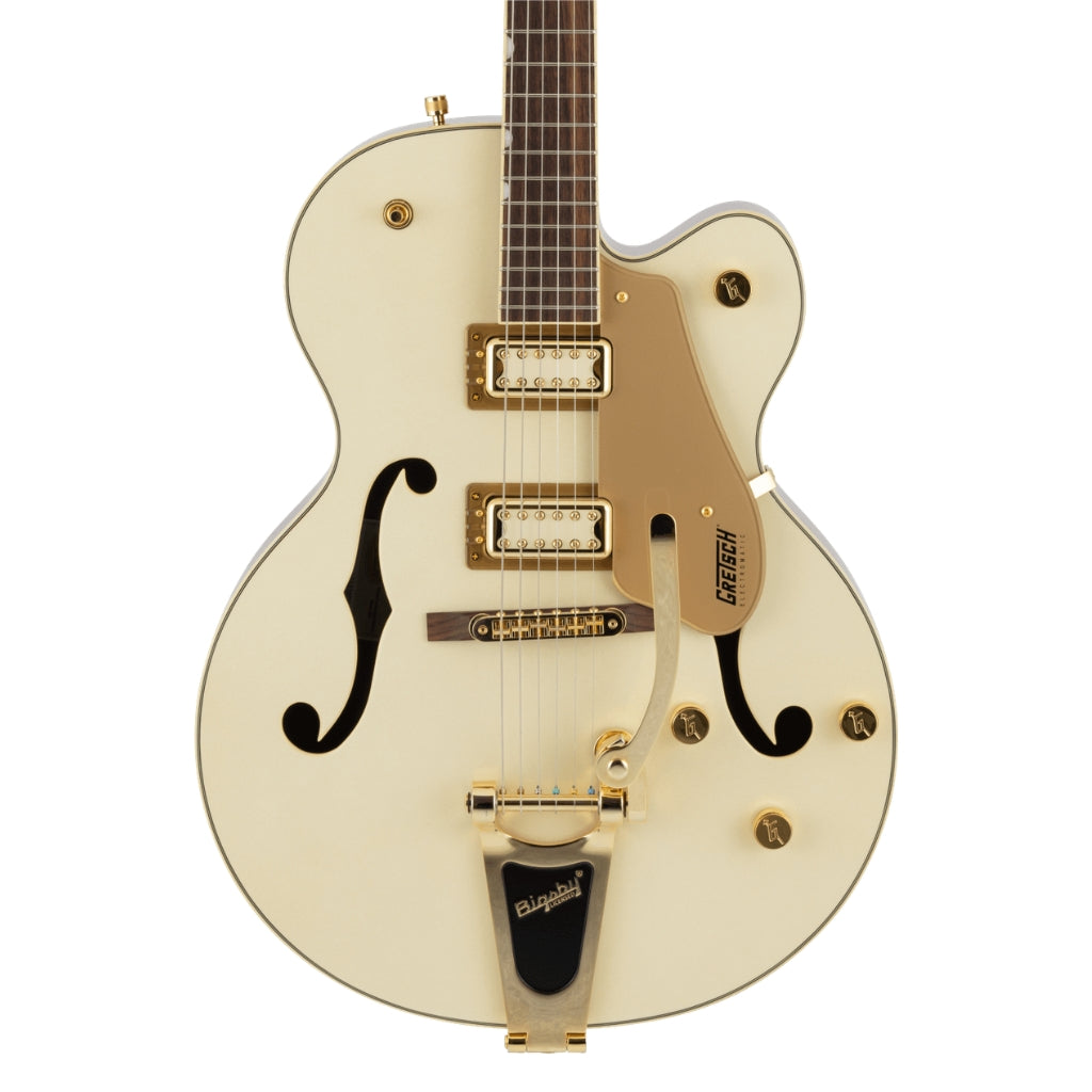 Gretsch - G5420TG Electromatic Pristine LTD Hollow Body Single-Cut with Bigsby Electric Guitar - White Gold, Laurel Fingerboard