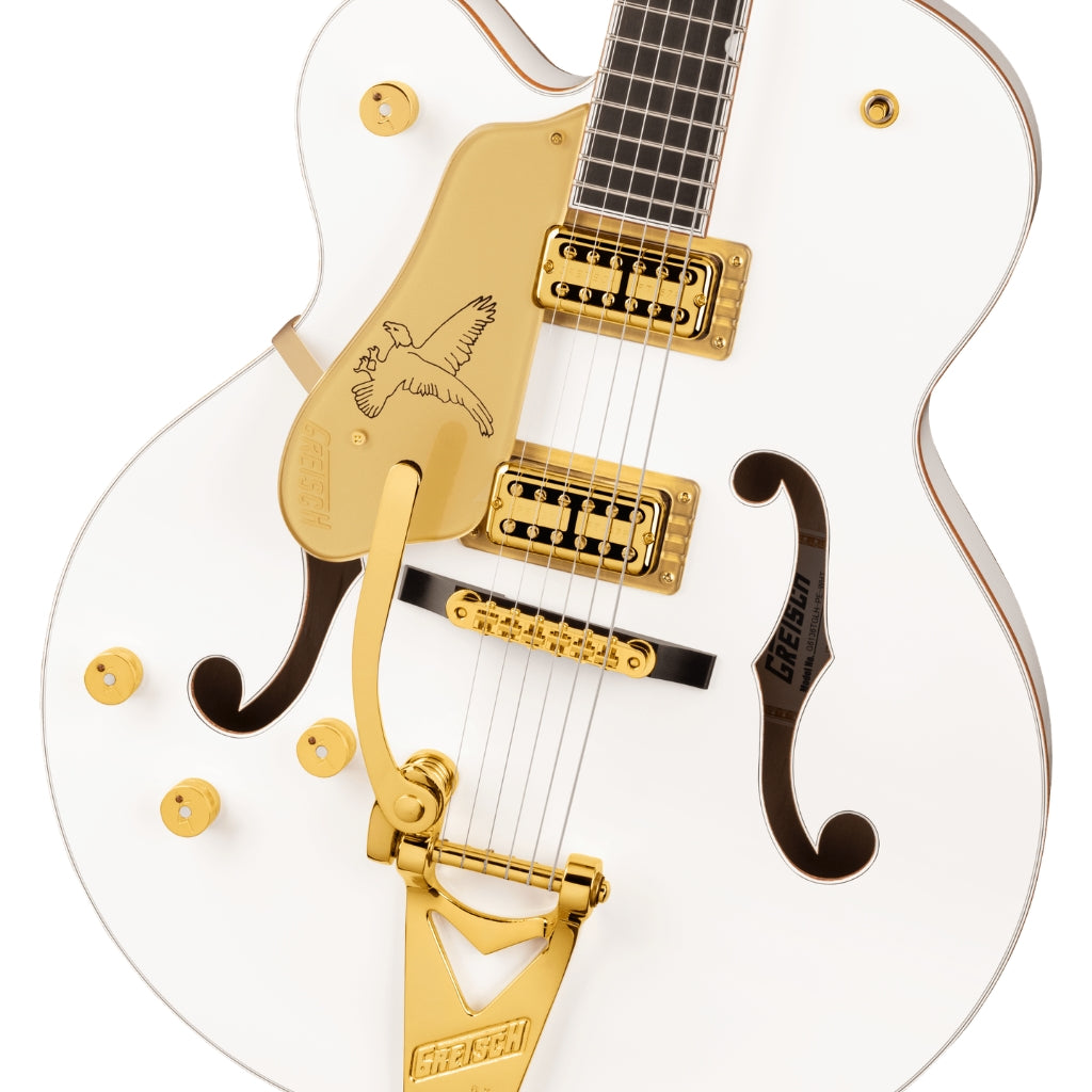 Gretsch - G6136TG-LH Players Edition Falcon Left-Handed Electric Guitar - White, Ebony Fingerboard