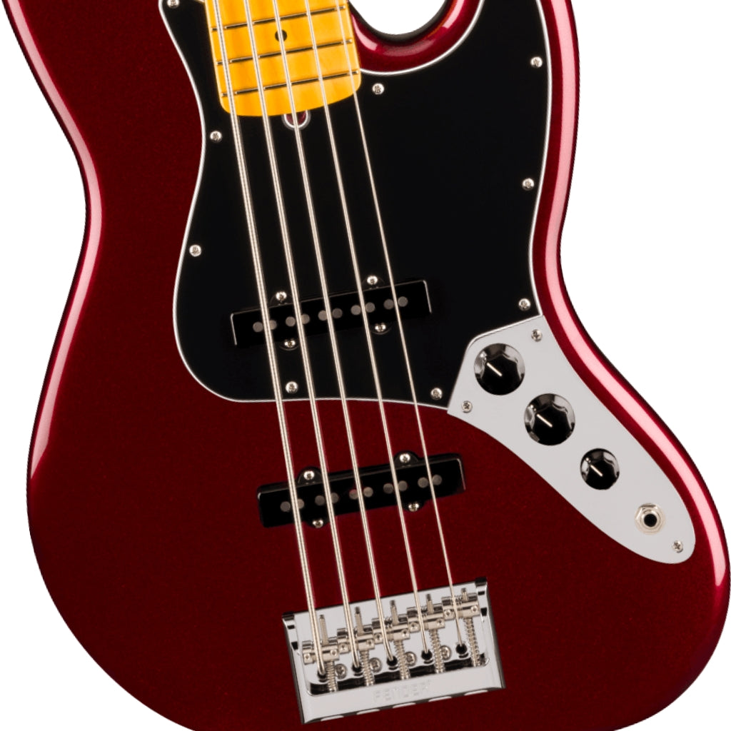 Fender  American Professional Jazz Bass V Guitar - Oxblood, Maple Fingerboard