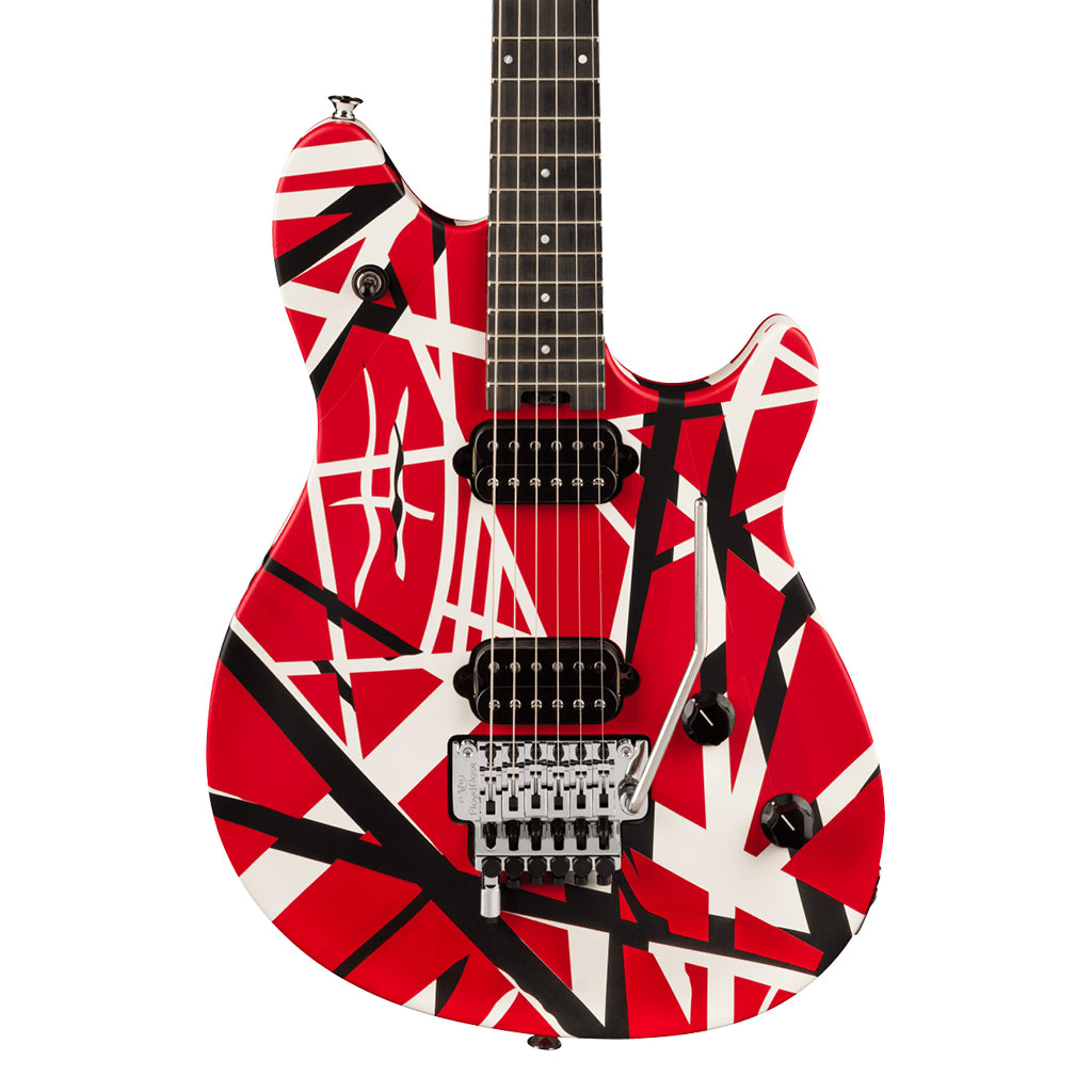 EVH Wolfgang Special Striped Series Red Black and White