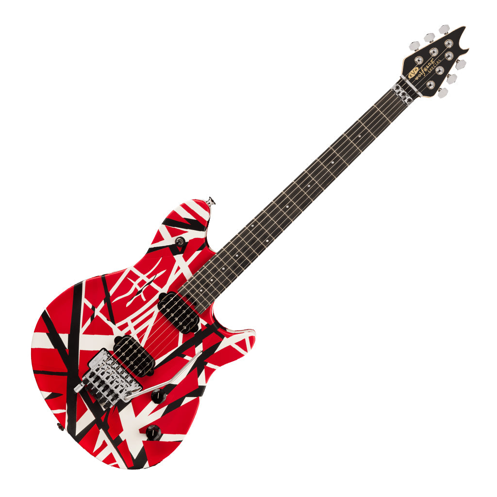 EVH Wolfgang Special Striped Series Red Black and White