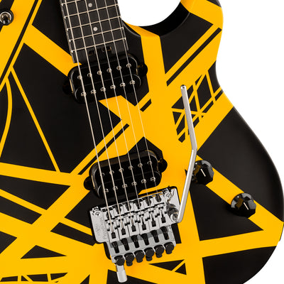 EVH Wolfgang Special Striped Series Black and Yellow