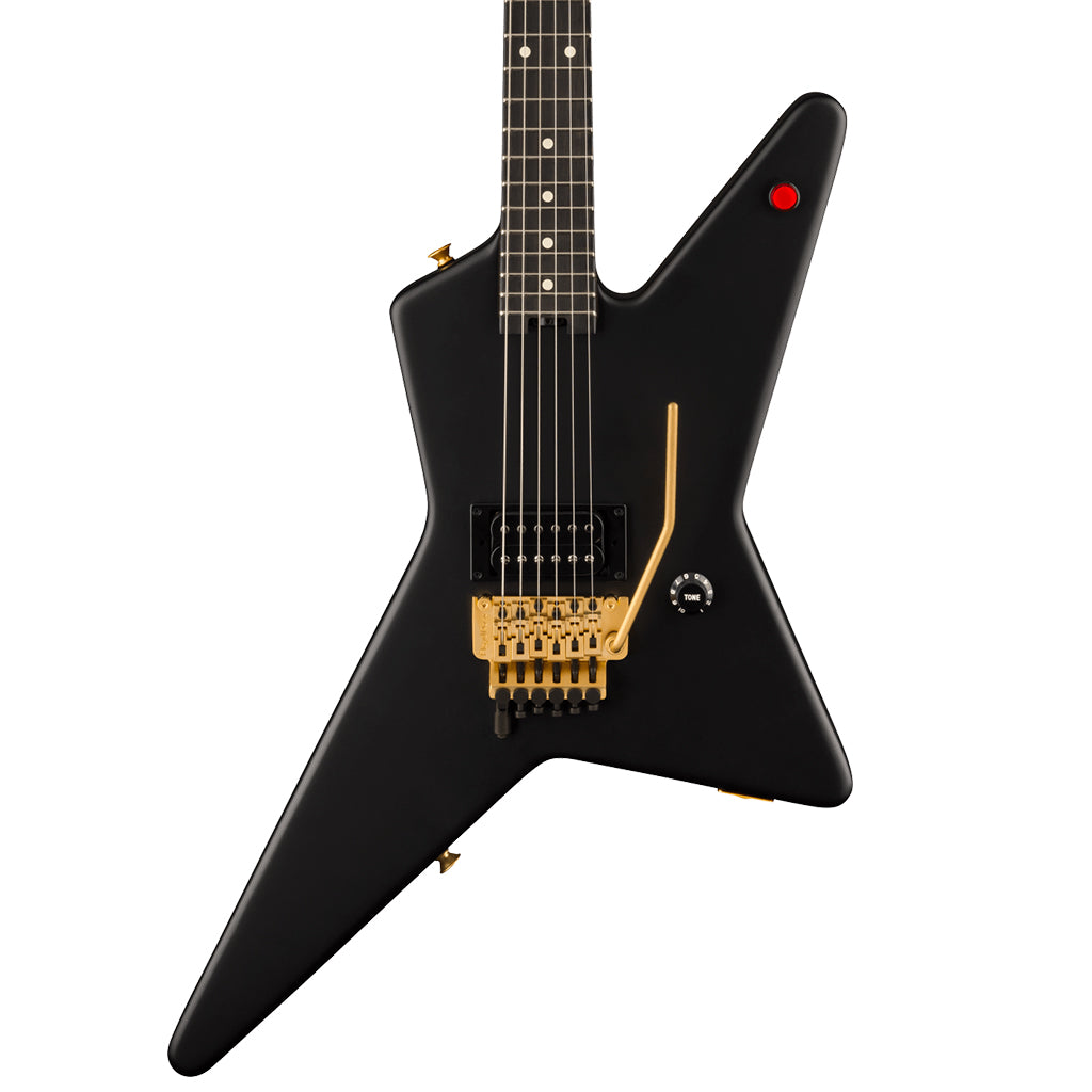 EVH Limited Edition Star Ebony Fingerboard Stealth Black with Gold Hardware