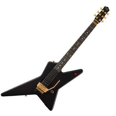 EVH Limited Edition Star, Ebony Fingerboard, Stealth Black with Gold Hardware
