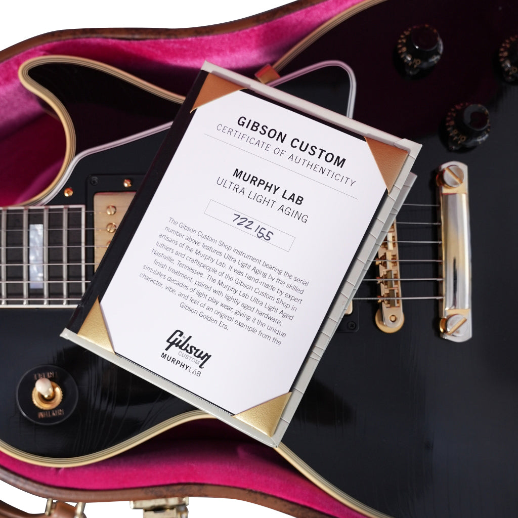 Gibson Custom Shop Murphy Lab 1957 Les Paul Custom Ultra Light Aged - Ebony