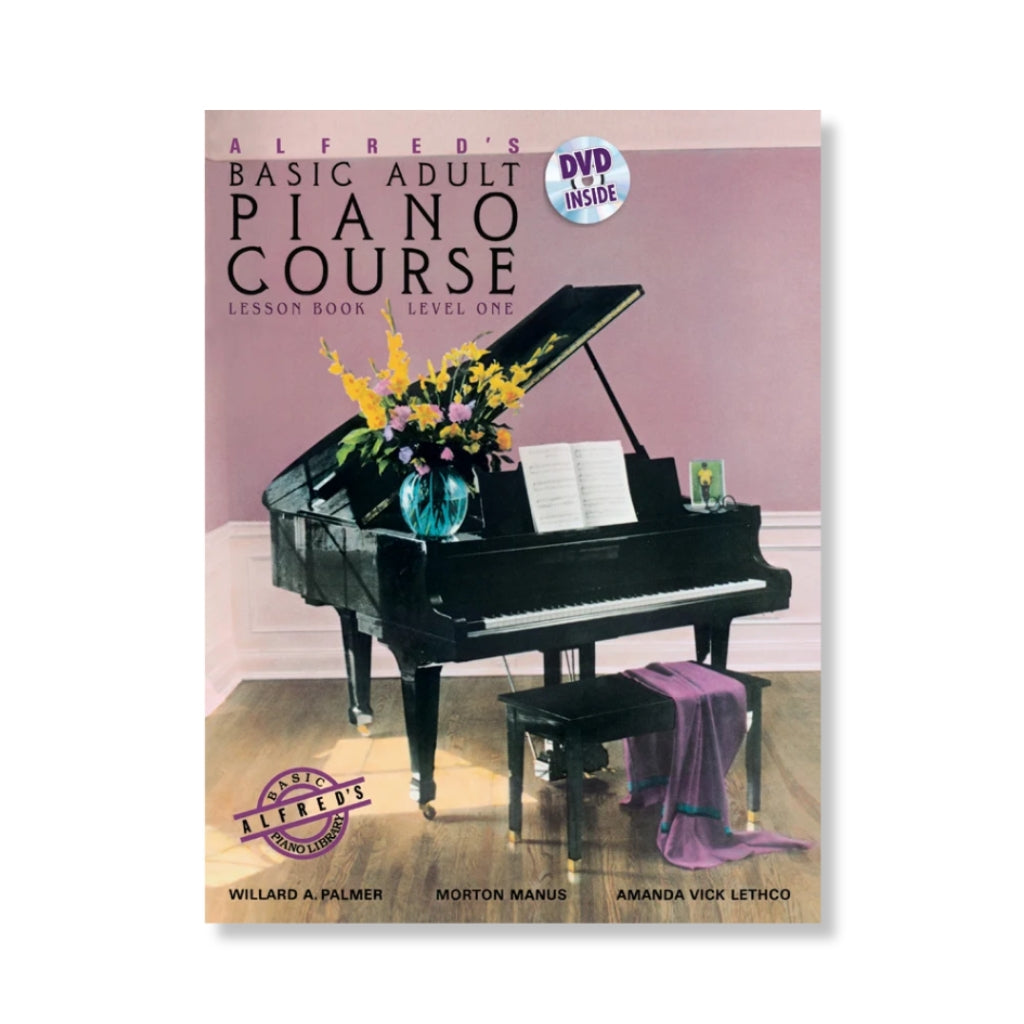 Alfred's - Basic Adult Piano Course - Lesson Book 1: Piano Book &amp; DVD