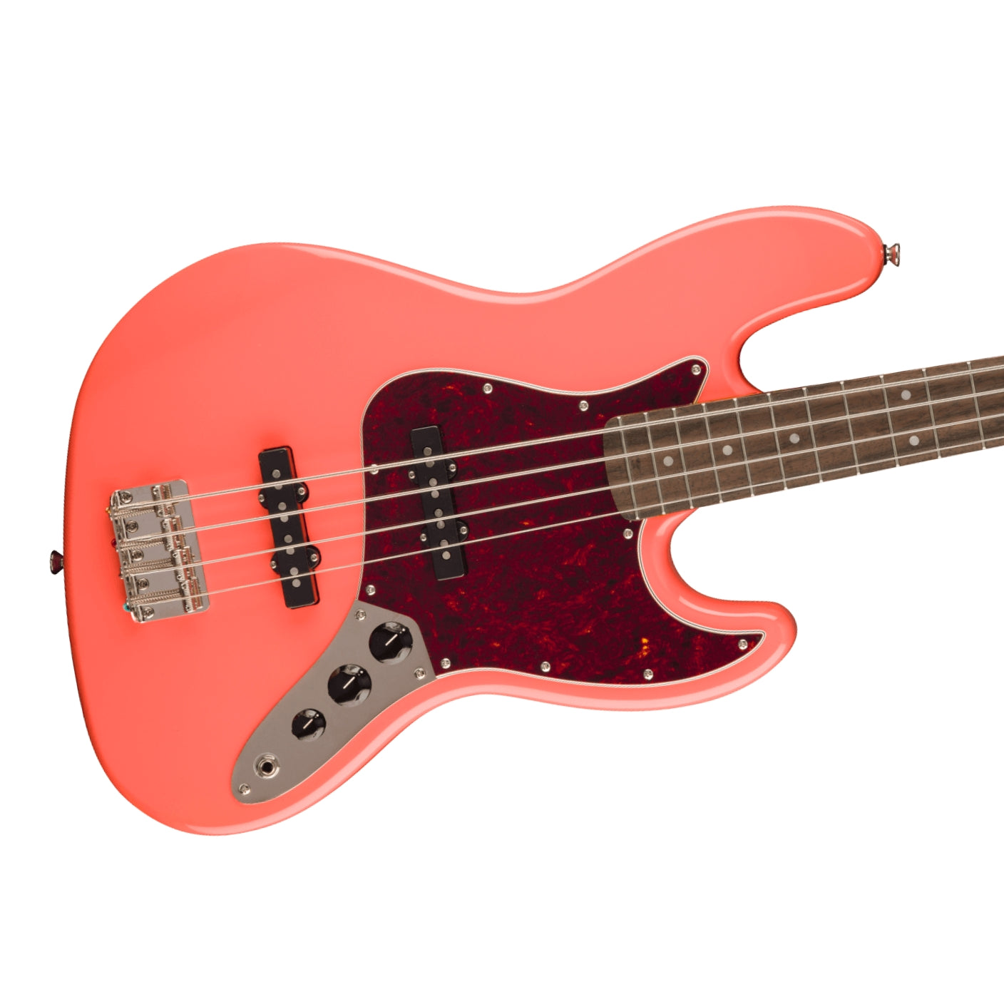 Squier - Classic Vibe '60s Jazz Bass Guitar - Tahitian Coral, Laurel Fingerboard
