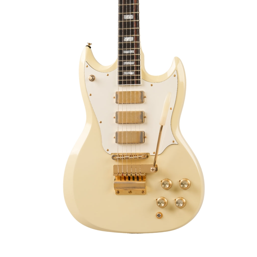 Frank Brothers Radar Deluxe Light Relic Electric Guitar - Nicotine White hero