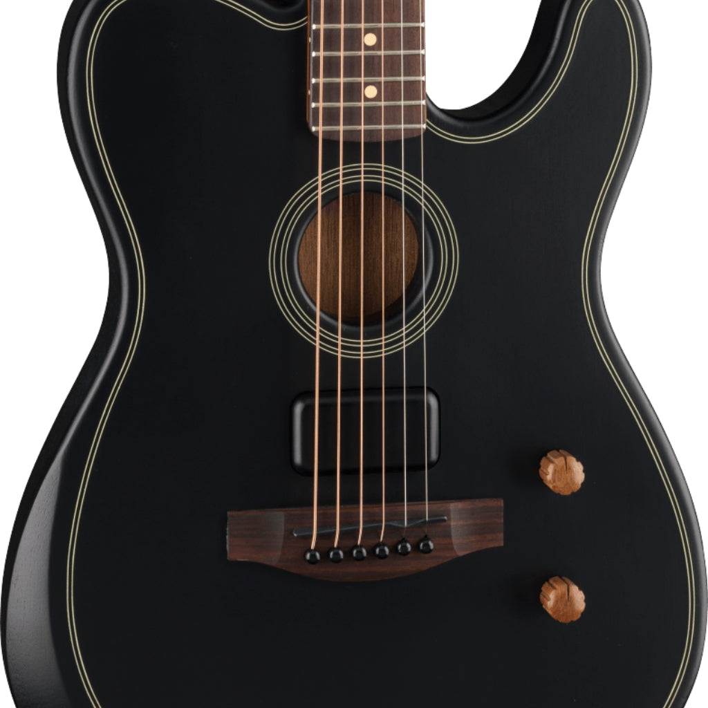 Fender - Acoustasonic Standard Telecaster Electric Guitar - Black