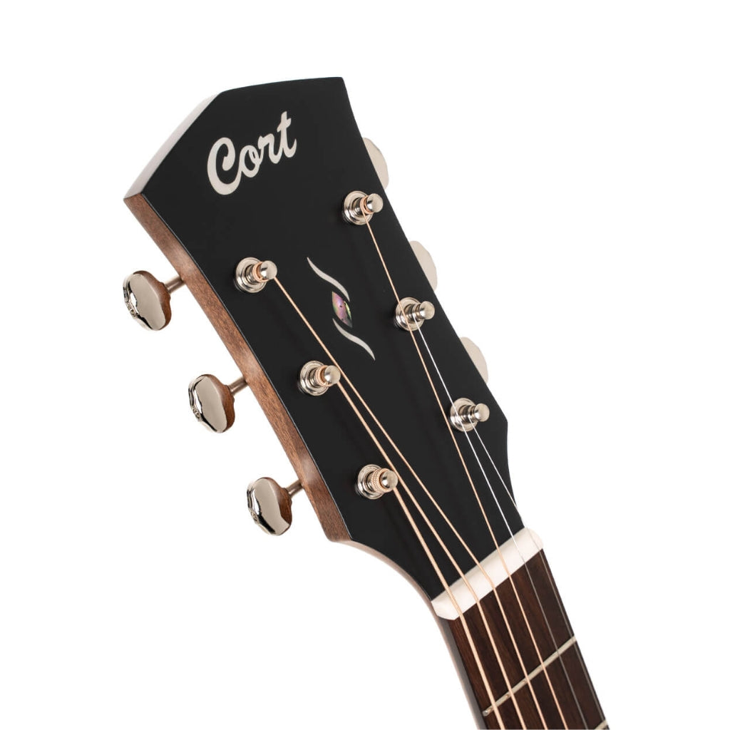 Cort - Essence GA4 Acoustic Guitar - Black Top Semi Gloss