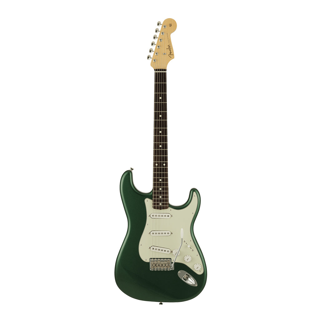 Fender 2023 Collection Made in Japan Traditional 60s Stratocaster Rosewood Fingerboard Aged Sherwood Green Metallic