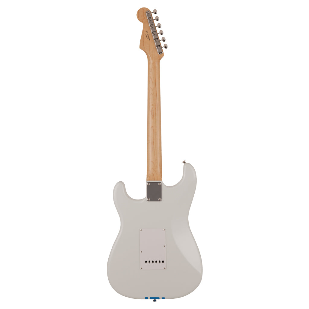 Fender - 2023 Collection Made in Japan Traditional 60s Stratocaster® - Rosewood Fingerboard, Olympic White with Blue Competition Stripe