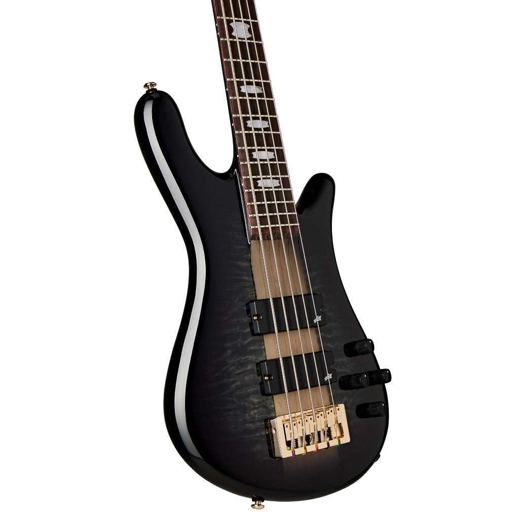 Spector - Icon NS-5 Neck Through Electric Bass Guitar - Black Stain