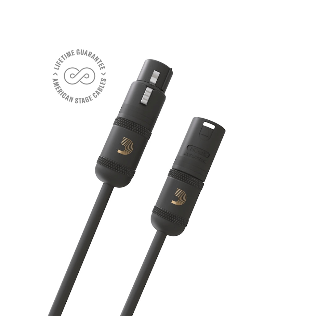 D'Addario PW-AMSM-10 American Stage XLR to XLR Cable - 10ft