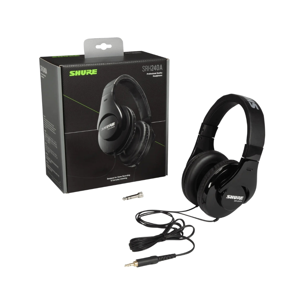 Shure - SRH240A Closed-back Headphones - Black
