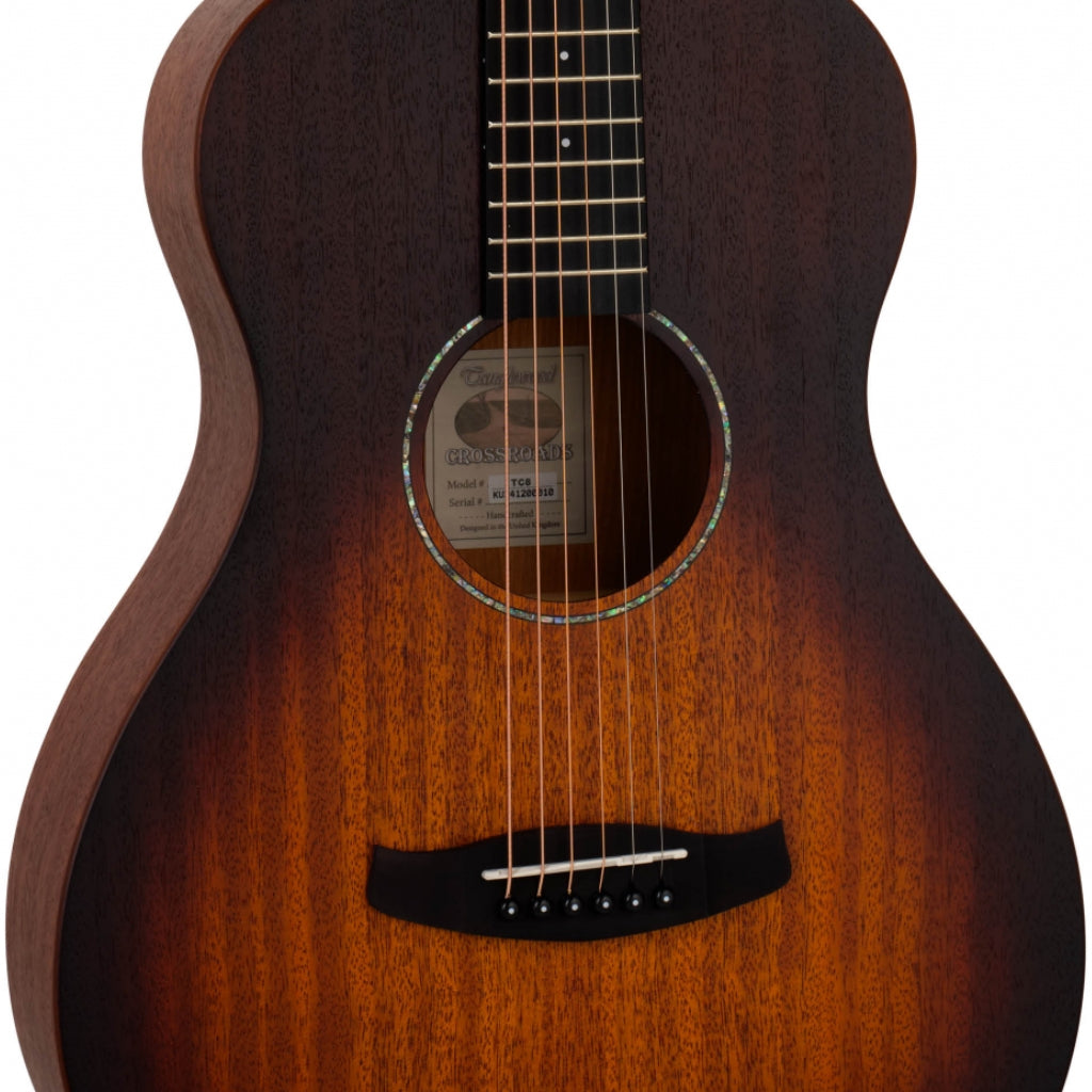 Tanglewood - TC8 Crossroads Parlour Acoustic Guitar - Whiskey Burst Satin