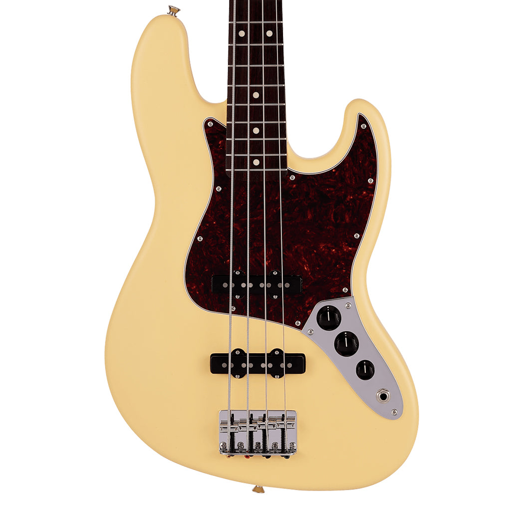 Fender  Made in Japan Junior Collection Jazz Bass Rosewood Fingerboard Satin Vintage White