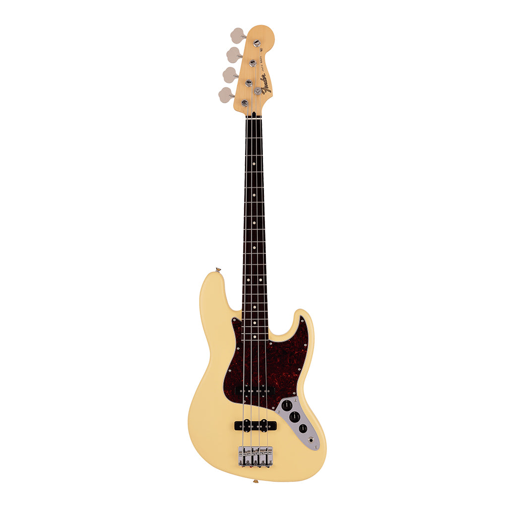 Fender  Made in Japan Junior Collection Jazz Bass Rosewood Fingerboard Satin Vintage White