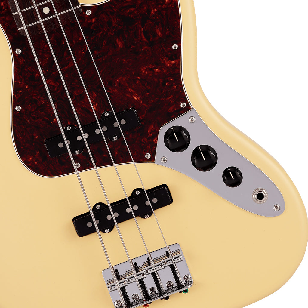 Fender  Made in Japan Junior Collection Jazz Bass Rosewood Fingerboard Satin Vintage White