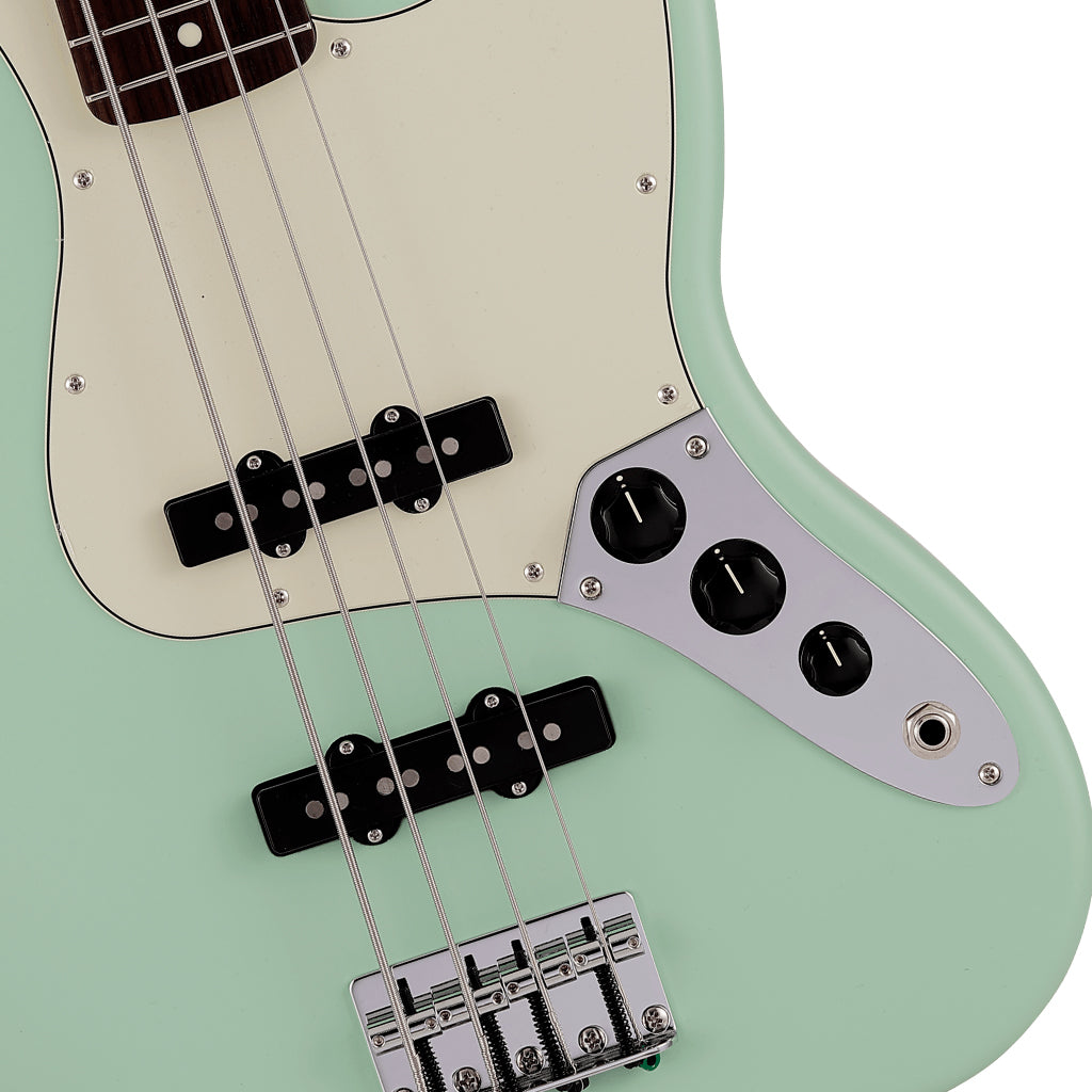 Fender Made in Japan Junior Collection Jazz Bass Rosewood Fingerboard Satin Surf Green