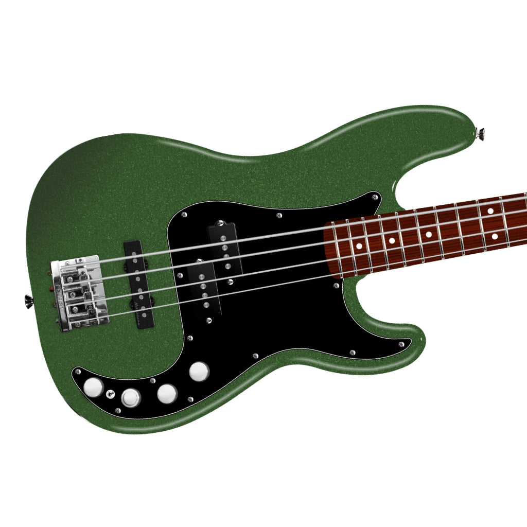 Fender - Player II Modified Active Precision Bass - Harvest Green Metallic, Rosewood Fingerboard