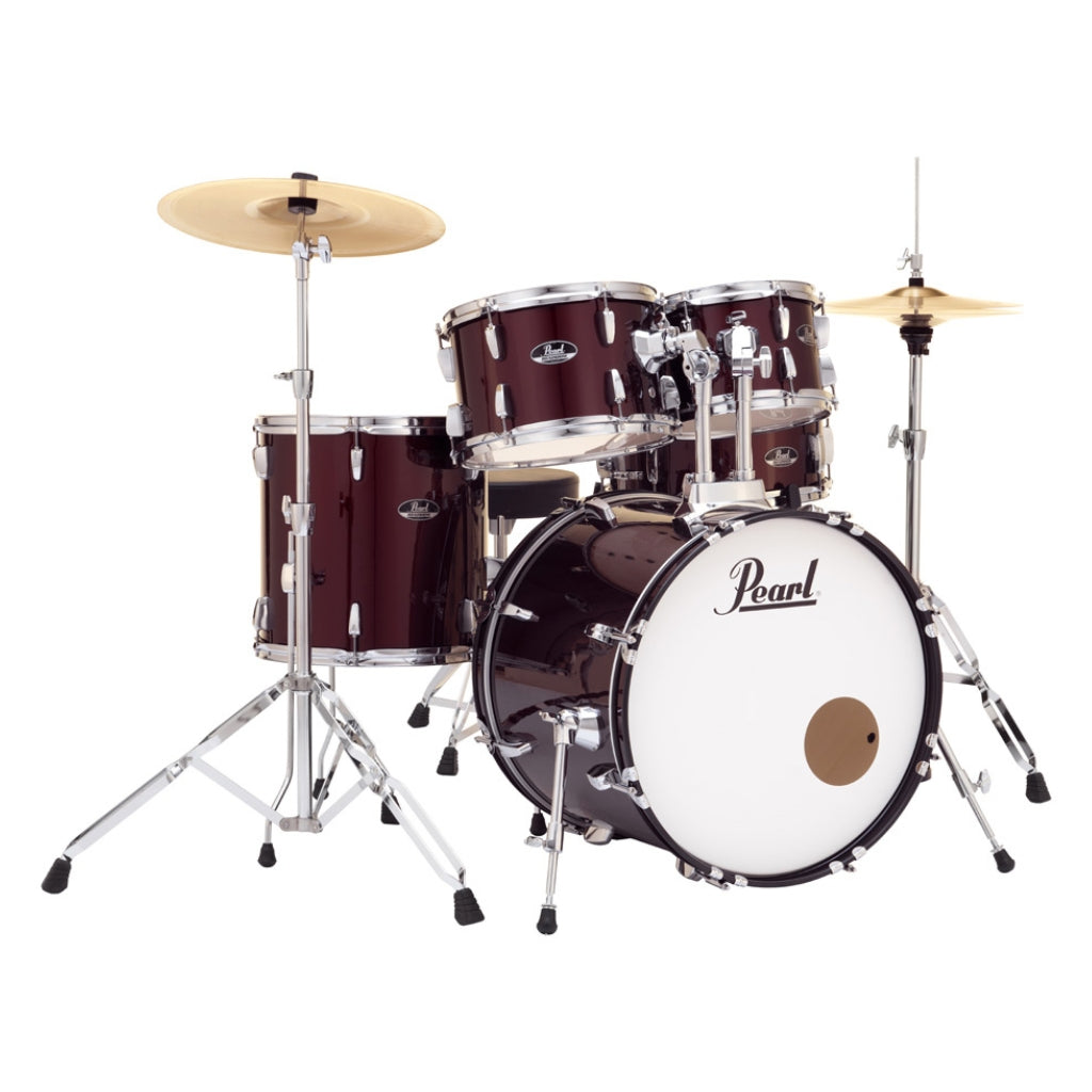 Pearl - Roadshow 20" 5pc Fusion Drum Kit with Hardware and Cymbals - Red Wine