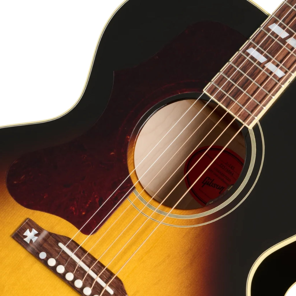 Gibson J185 Original Left Handed Acoustic-Electric Guitar - Vintage Sunburst