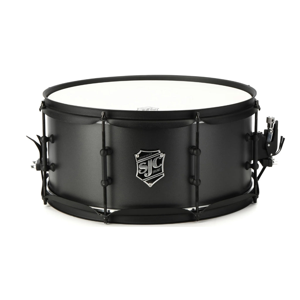 SJC Custom Drums - Pathfinder Snare Drum - 6.5 inches x 14 inches, Galaxy Gray