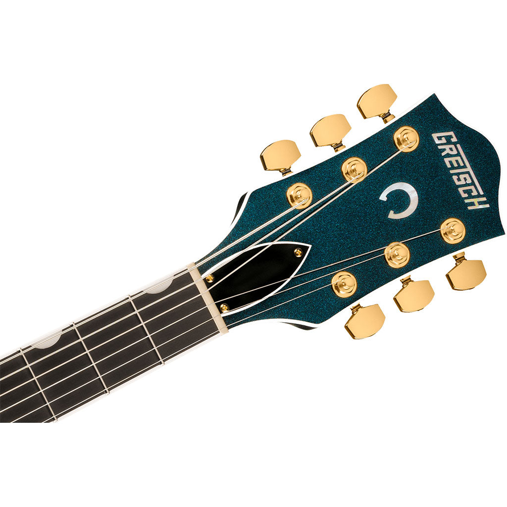 Gretsch Nashville Hollow Body Ebony Fingerboard with String Thru Bigsby and Gold Hardware - Midnight Sapphire