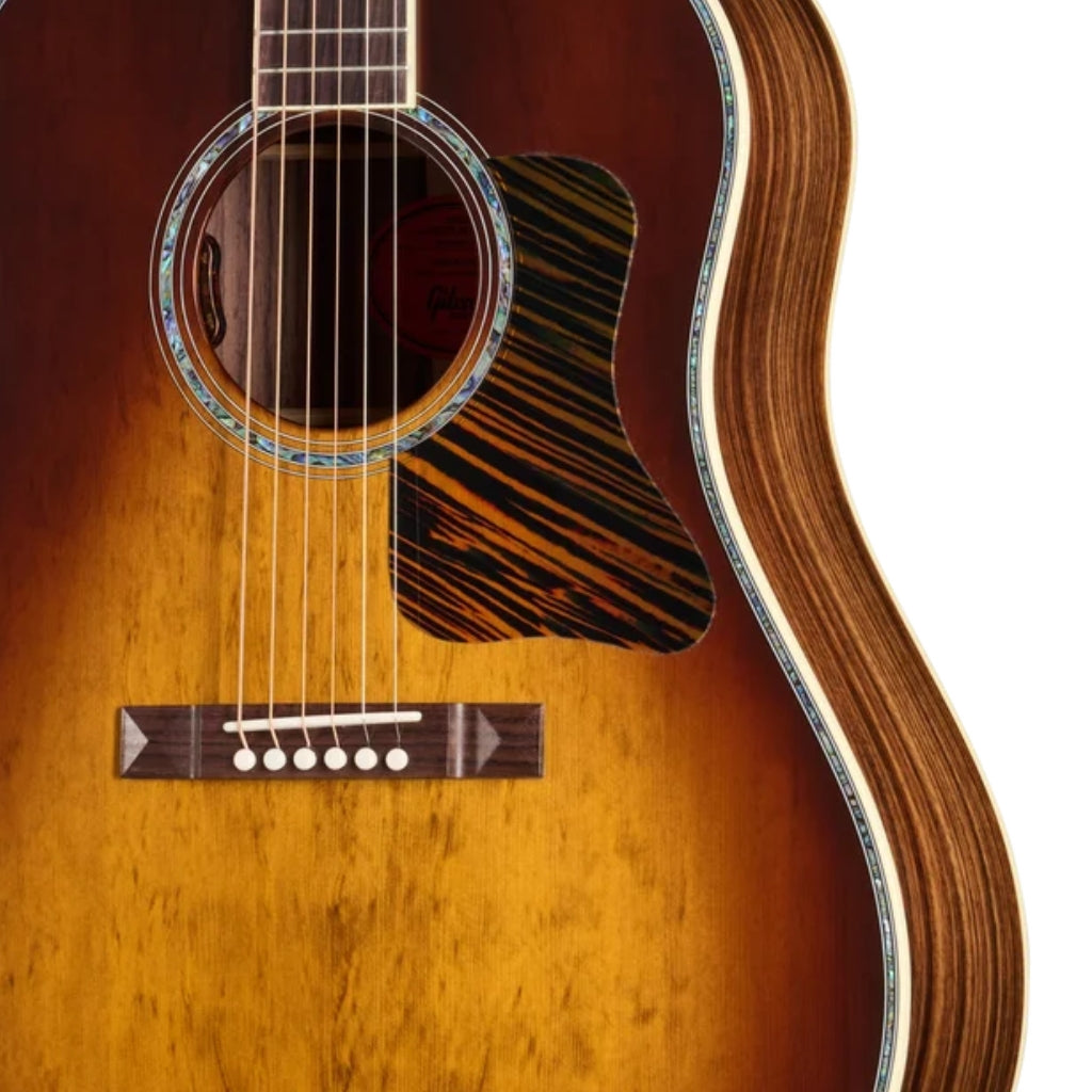 Gibson Custom Advanced Jumbo Anniversary Acoustic-Electric Guitar - Cremona Burst side