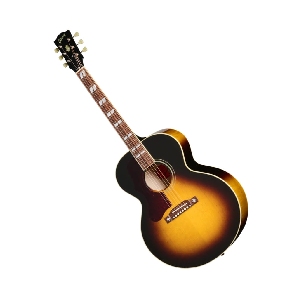 Gibson J185 Original Left Handed Acoustic-Electric Guitar - Vintage Sunburst