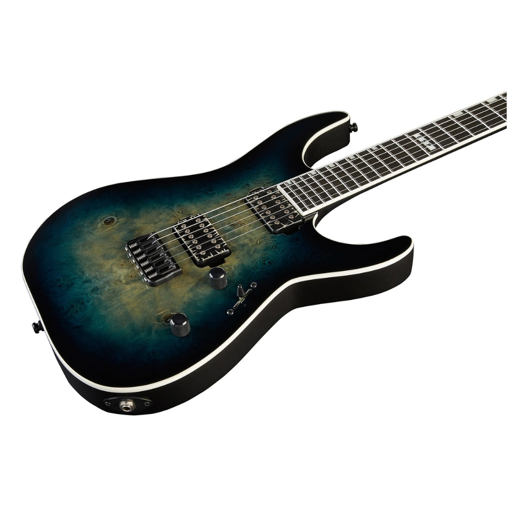 ESP - E-II M-II HT Electric Guitar - Mercury Blue Burst