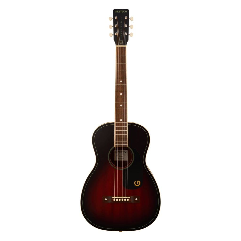 Gretsch - Jim Dandy Parlor Acoustic Guitar - Deep Cherry Burst, Walnut Fingerboard