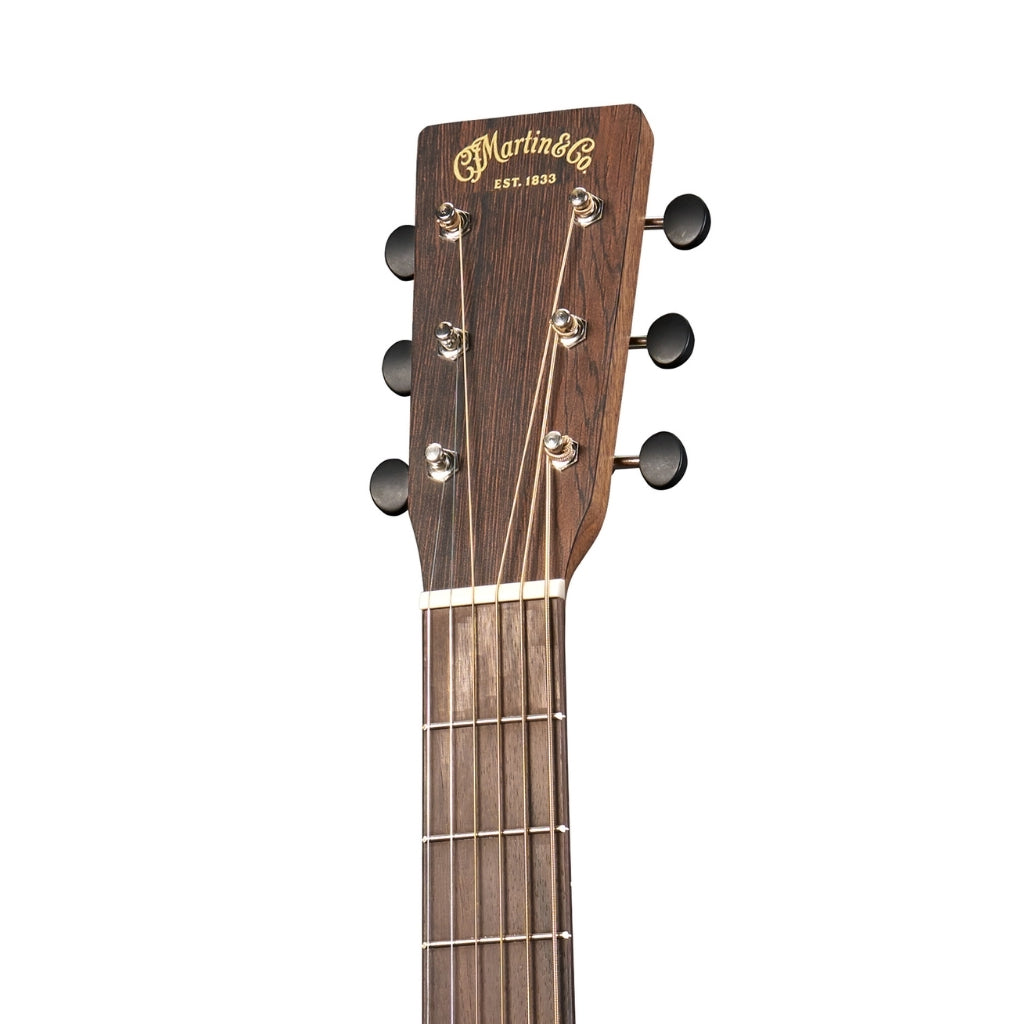 Martin Road Series D-10E Retro Sapele Left Handed Acoustic-Electric Guitar headstock