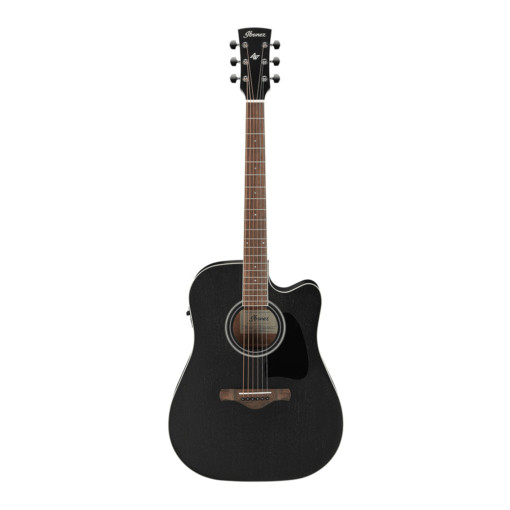 Ibanez AW84CE Weathered Black Open Pore Artwood Acoustic Guitar
