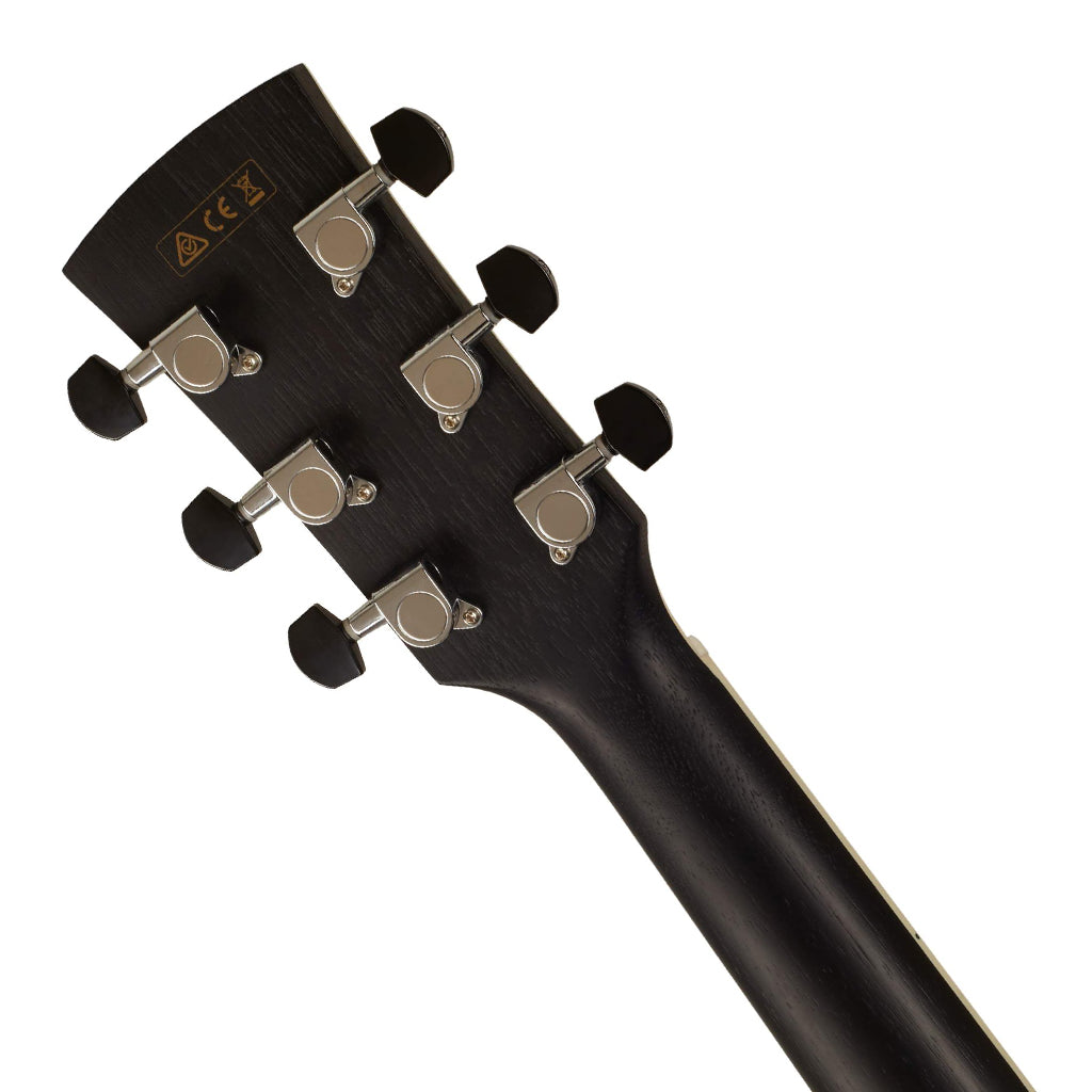 Ibanez AW84CE Weathered Black Open Pore Artwood Acoustic Guitar