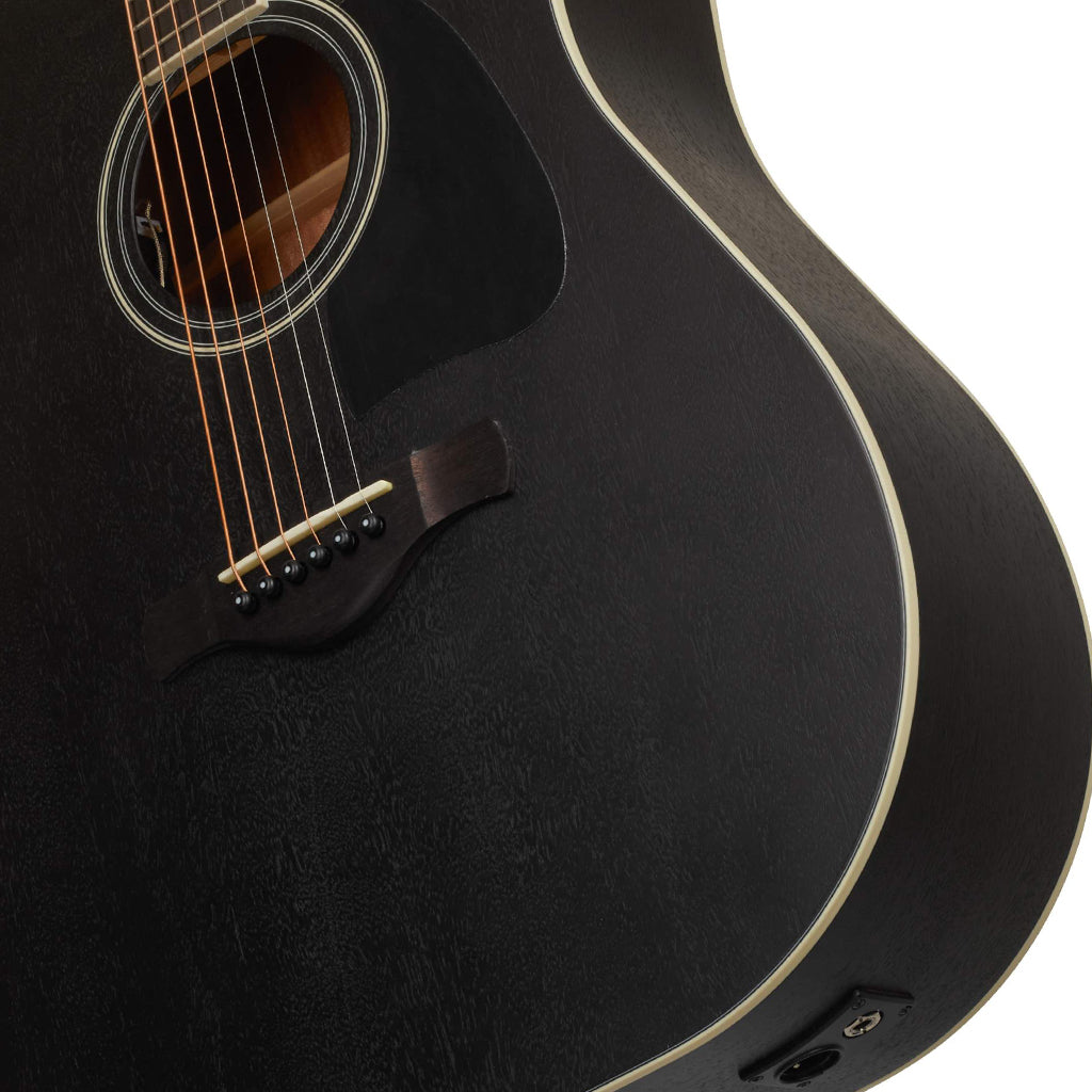 Ibanez AW84CE Weathered Black Open Pore Artwood Acoustic Guitar