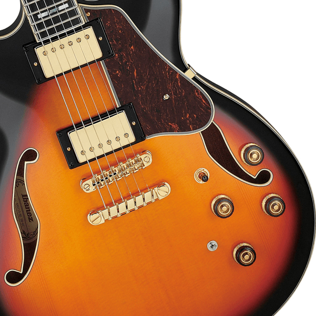 The Ibanez AS113 BS Electric Guitar With Case