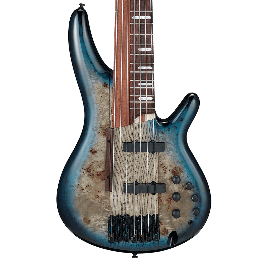 Ibanez SRAS7 Cosmic Blue Starburst 7 String Ashula Electric Bass