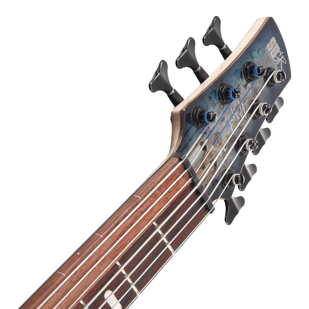 Ibanez SRAS7 Cosmic Blue Starburst 7 String Ashula Electric Bass
