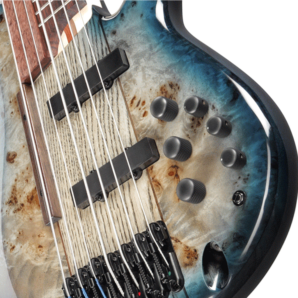 Ibanez SRAS7 Cosmic Blue Starburst 7 String Ashula Electric Bass