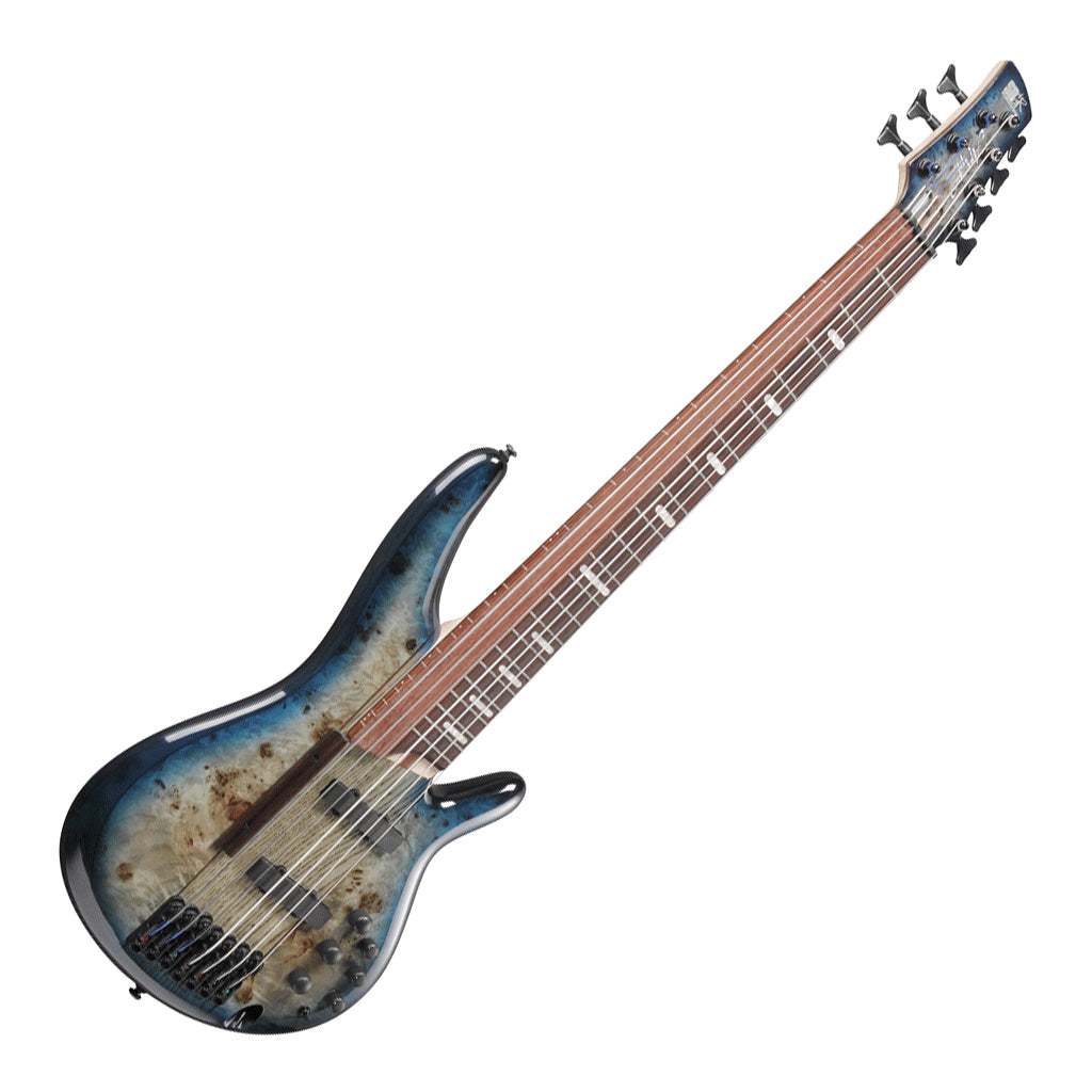 Ibanez SRAS7 Cosmic Blue Starburst 7 String Ashula Electric Bass